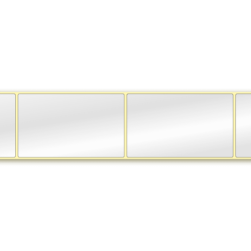 High gloss label, 76 x 127 mm