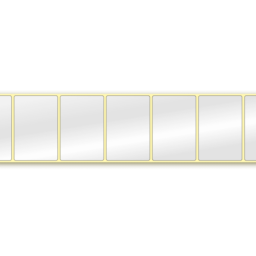 High gloss label, 76 x 51 mm