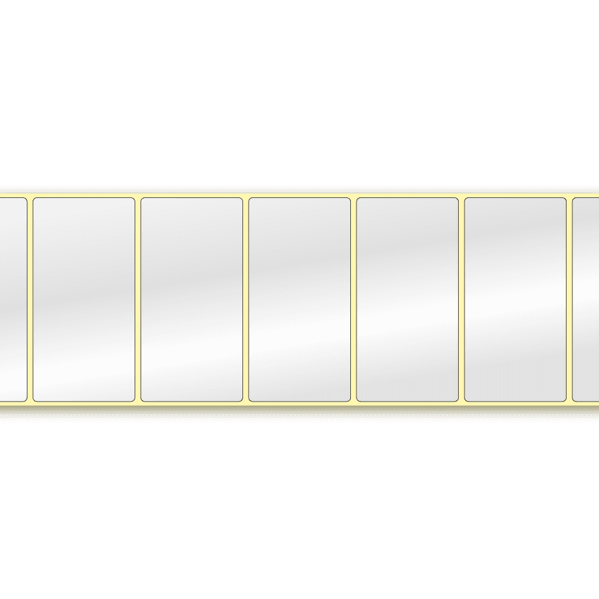 High gloss label, 102 x 51 mm