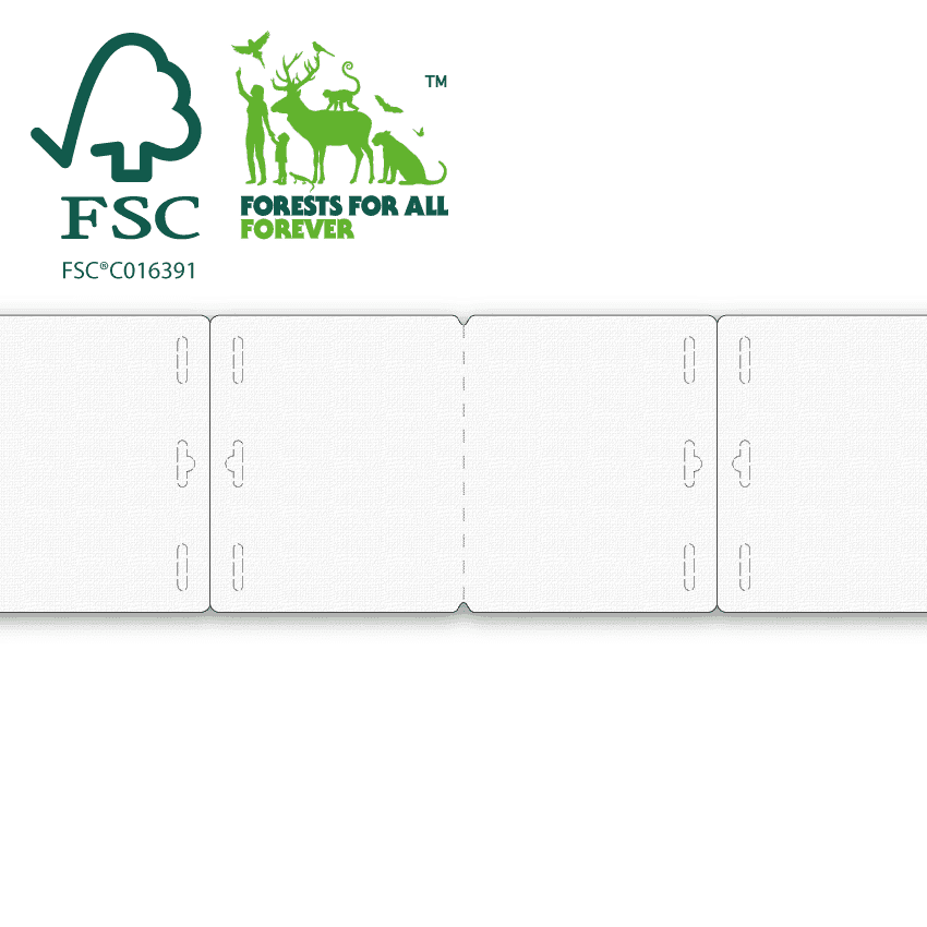 ExpoBadge T180S, 96x82 mm FSC® CERTIFIED