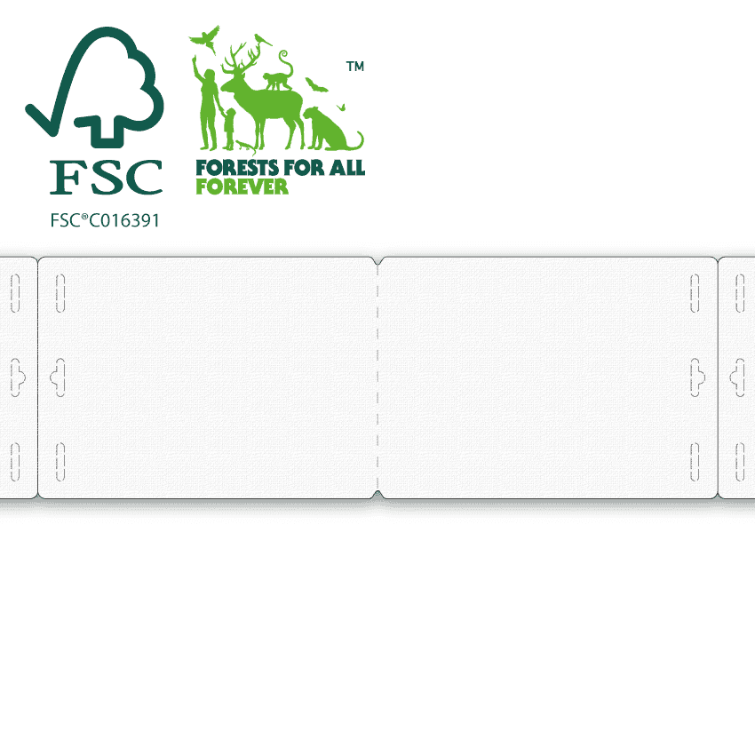 ExpoBadge T180, 96x134 mm FSC® CERTIFIED