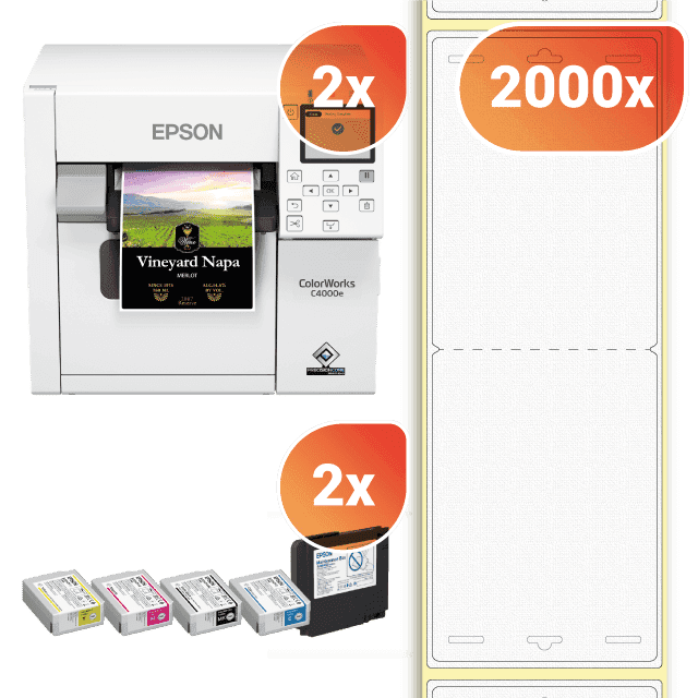 Tear resistant visitor badge starter pack 260T