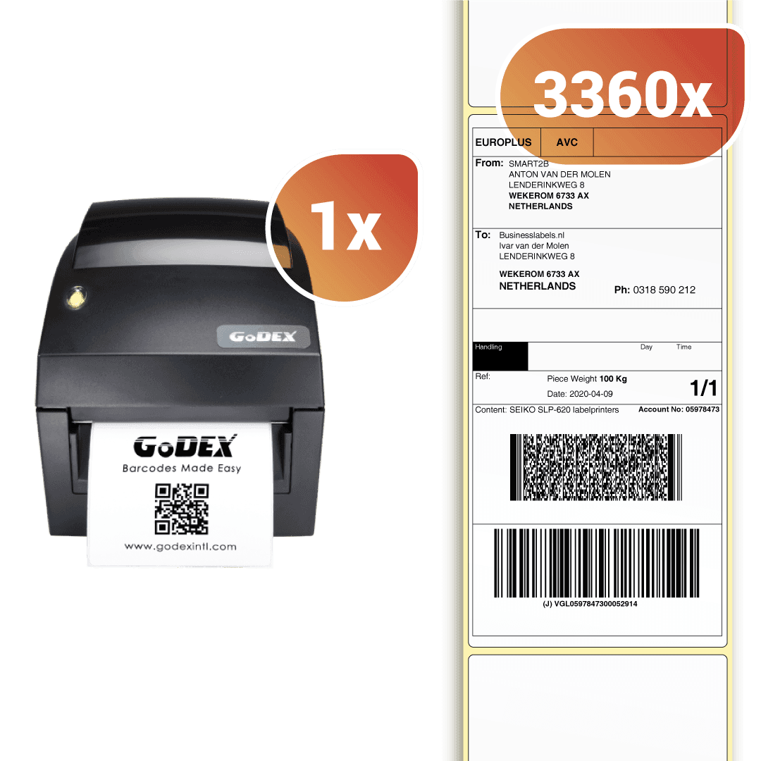XL- Starter set 100x210 shipping labels DT4x
