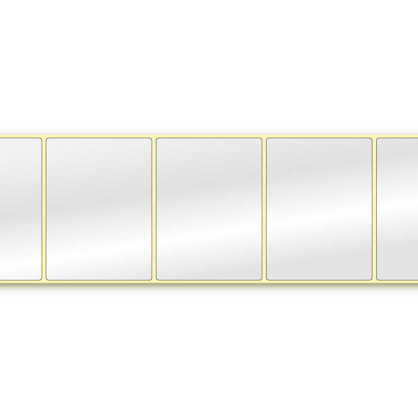 High gloss label, 102 x 76 mm