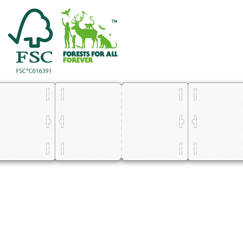 ExpoBadge T180S, 96x82 mm FSC® CERTIFIED