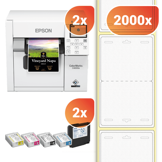 Bezoekersbadges scheurbestendig Startset EB260TS
