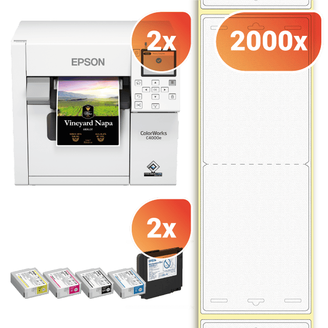 Tear resistant visitor badge starter pack 260T main image