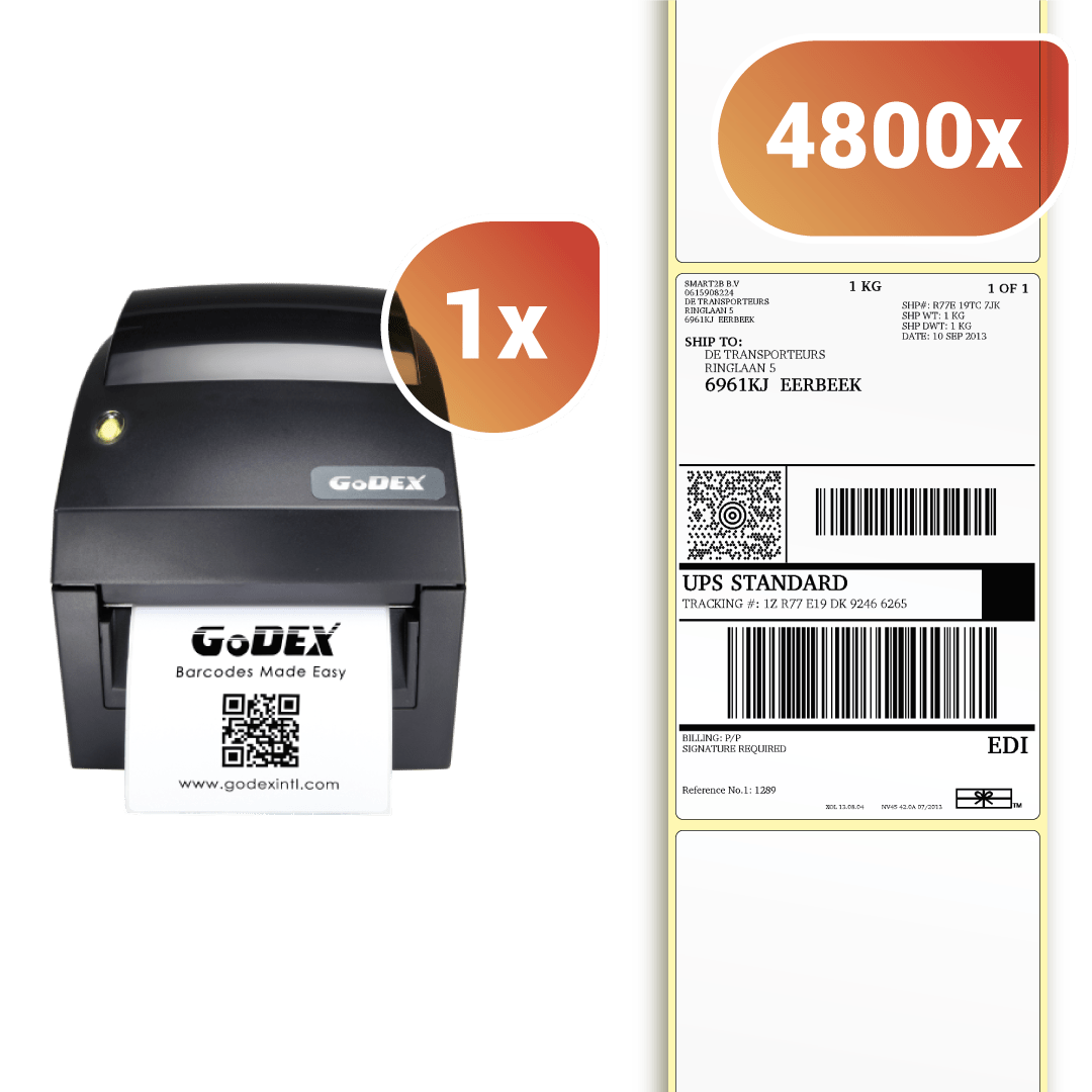 XL- Startset A6 verzendetiketten DT4x