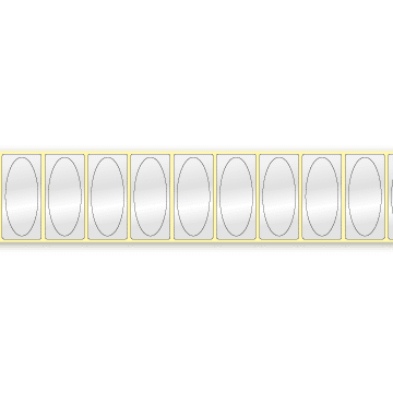 DIA610, 60 x 25 mm, Ovaal label in label thumbnail 3